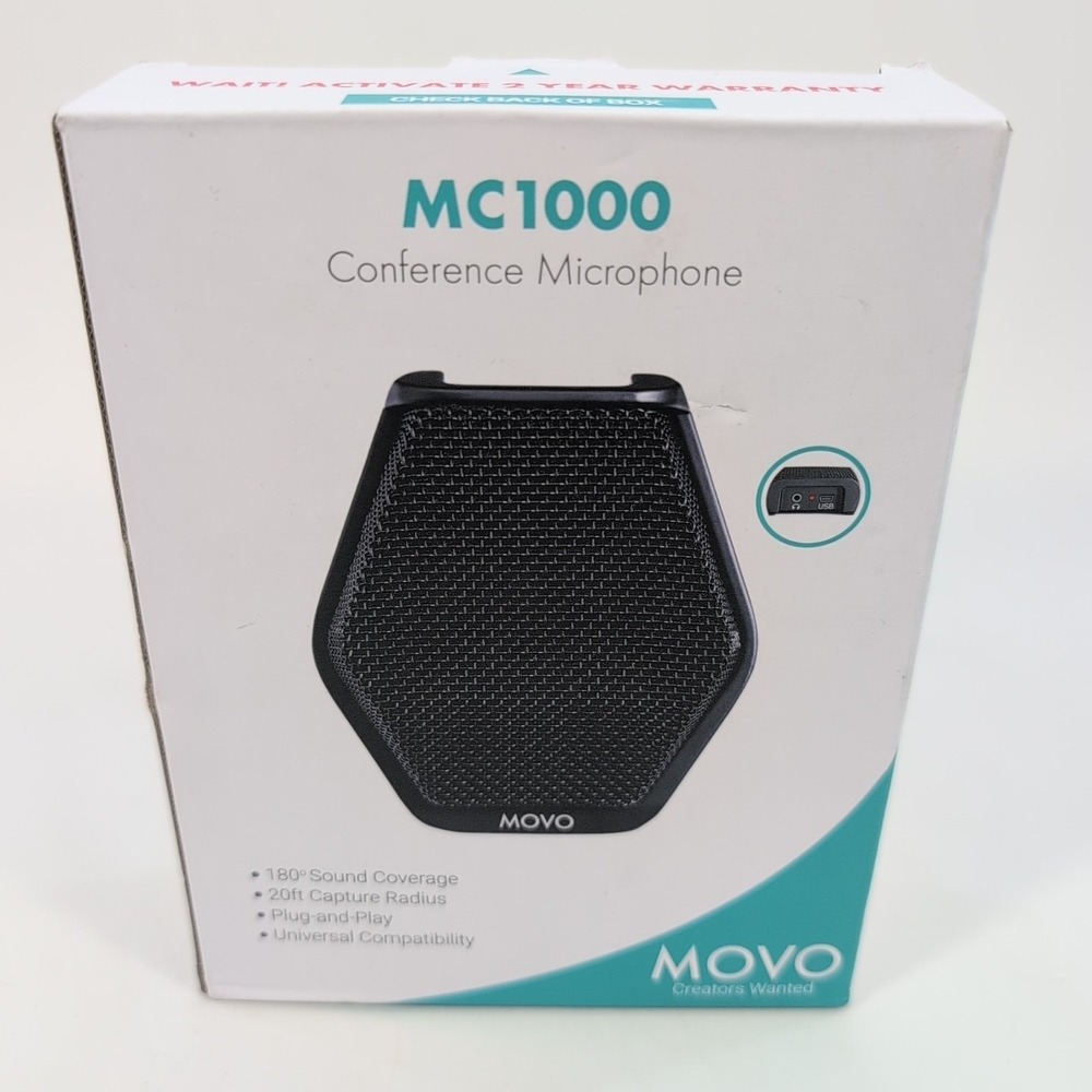 Movo MC1000 USB Desktop Conference Computer Microphone Brand New